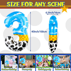 AXBMM sky blue cloud balloon adds playful atmosphere to toy themed parties