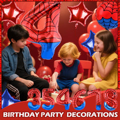 AXBMM Complete spider balloon set for versatile party decor.