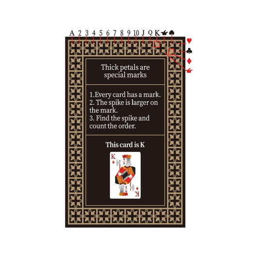 AXIOMI magic cards with back markings enable stealthy trick identification.