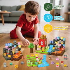 Axirata magnetic blocks use safe ABS material for durable play.