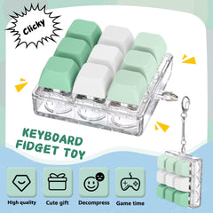 Axlksia keyboard fidget toy materials show eco friendly silicone and ABS durability