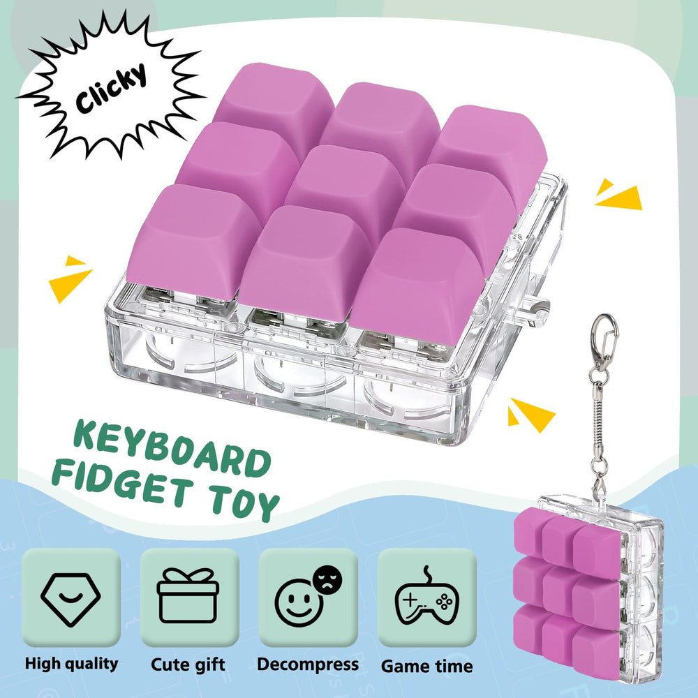 Axlksia keyboard fidget toy pocket-size design ideal for on-the-go relief