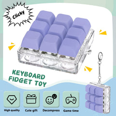 Axlksia fidget keyboard pocket-size design fits bags for quick relief