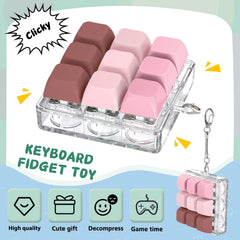 Axlksia keyboard fidget toy portable design fits easily in a pocket.
