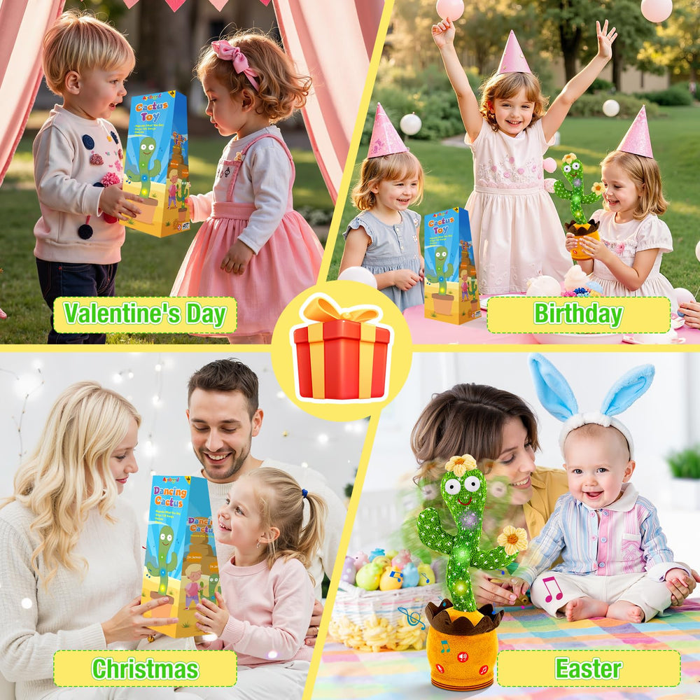 Ayeboovi Dancing Talking Cactus durable build suited for everyday play.