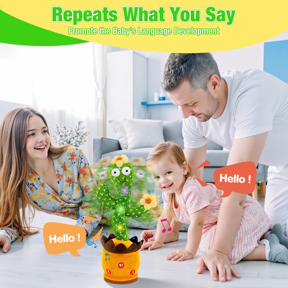 Ayeboovi Dancing Talking Cactus blossoming design adds toddler-friendly charm.