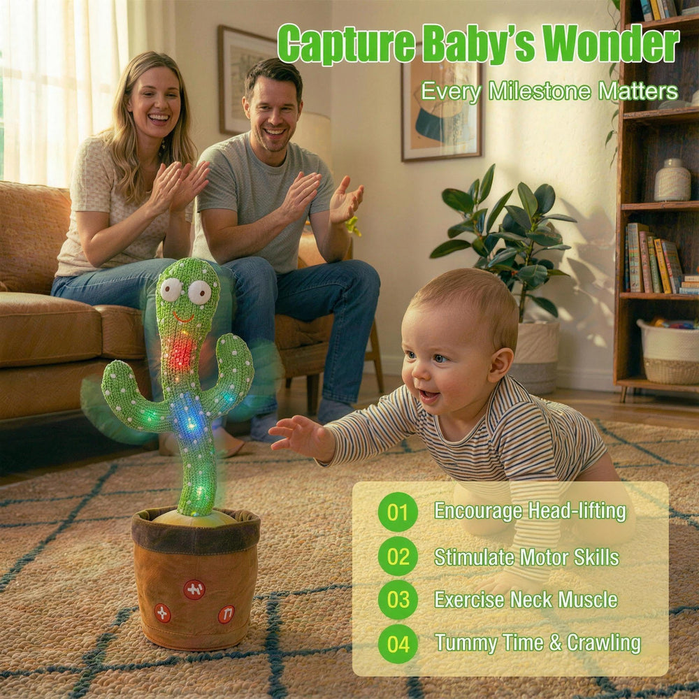 Ayeboovi soft plush cactus touch for safe, gentle playtime.