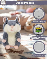 Ayeboovi soft plush hamster provides comforting companionship during storytime.