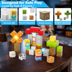 Aywewii smooth-edged magnetic blocks designed for safe, comfortable handling.