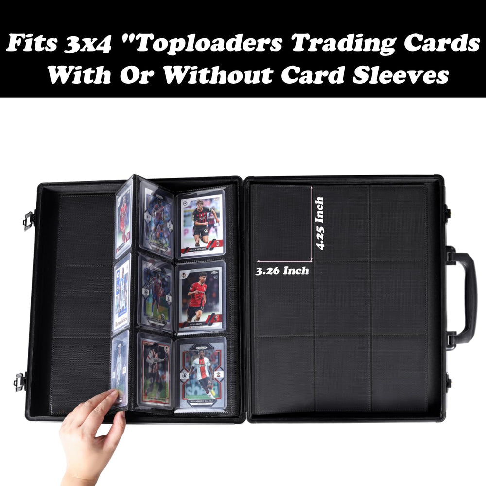 Azamou toploader binder aluminium outer provides durable protection.