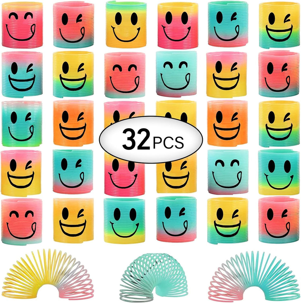 AZEN mini spring toy with smiling faces invites kids to twist and stretch safely.