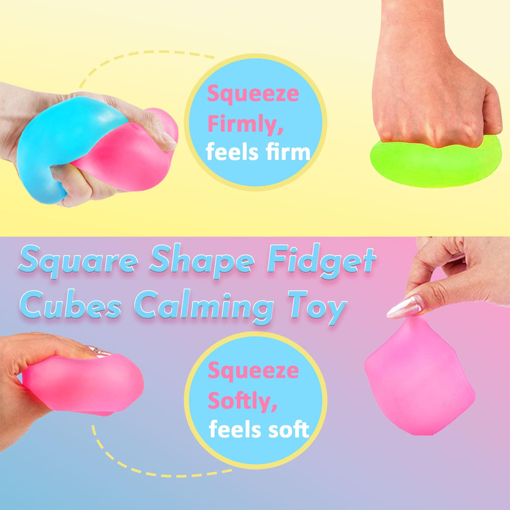 Azurphoric stress cubes multi-color display: visual variety for mood-boosting options.
