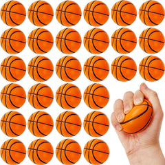 Baaxxango basketball stress ball compact 2.5-inch foam for quick stress relief on the go.