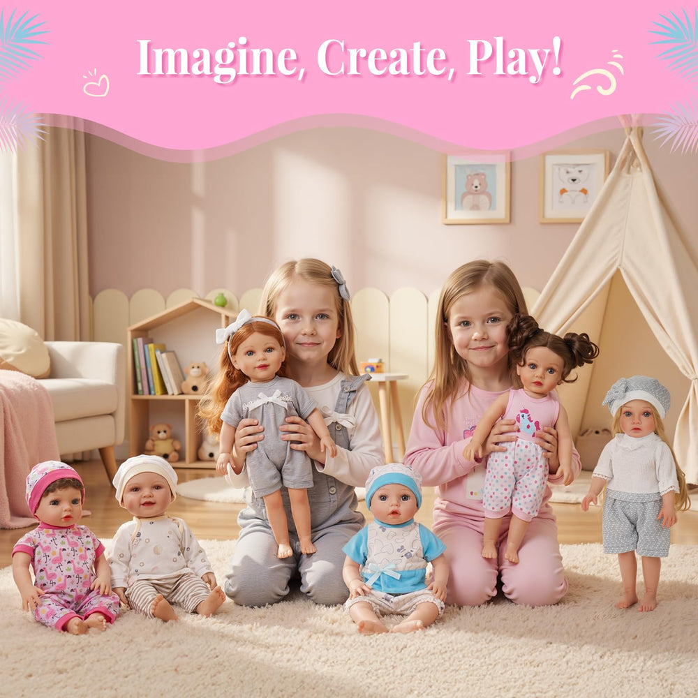 BABESIDE 12-15inch doll bib adds cute detail for feeding playtime