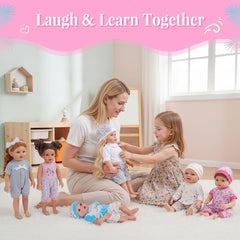 BABESIDE 12-15inch doll socks keep tiny feet warm and ready