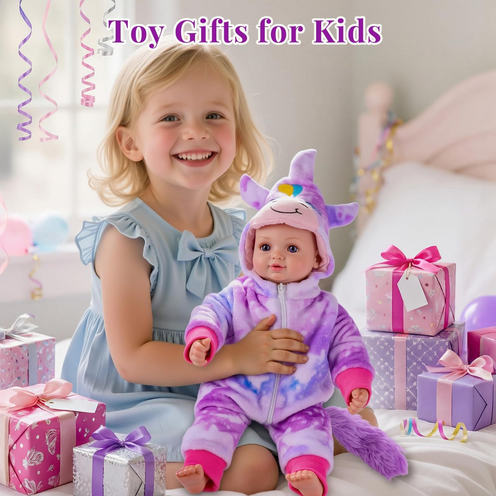 Soft cloth body of BABESIDE doll enhances cuddling moments.