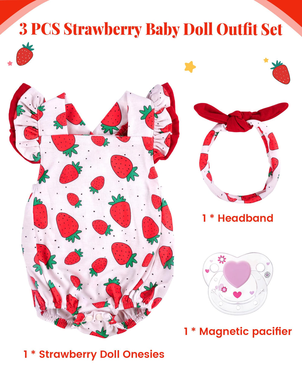 BABESIDE 17-22inch doll clothes set shown for versatile dress-up sessions.