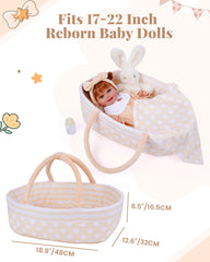 BABESIDE doll bib keeps outfits clean during imaginative mealtime play