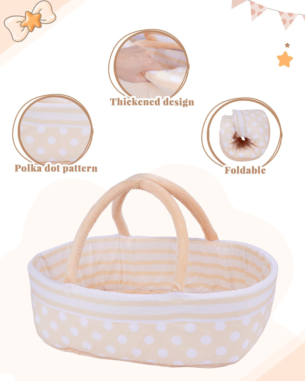 BABESIDE doll clothes diaper helps complete realistic pretend care scenarios