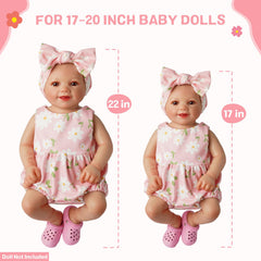 BABESIDE barefoot sandal 16in, soft comfort for tiny doll feet