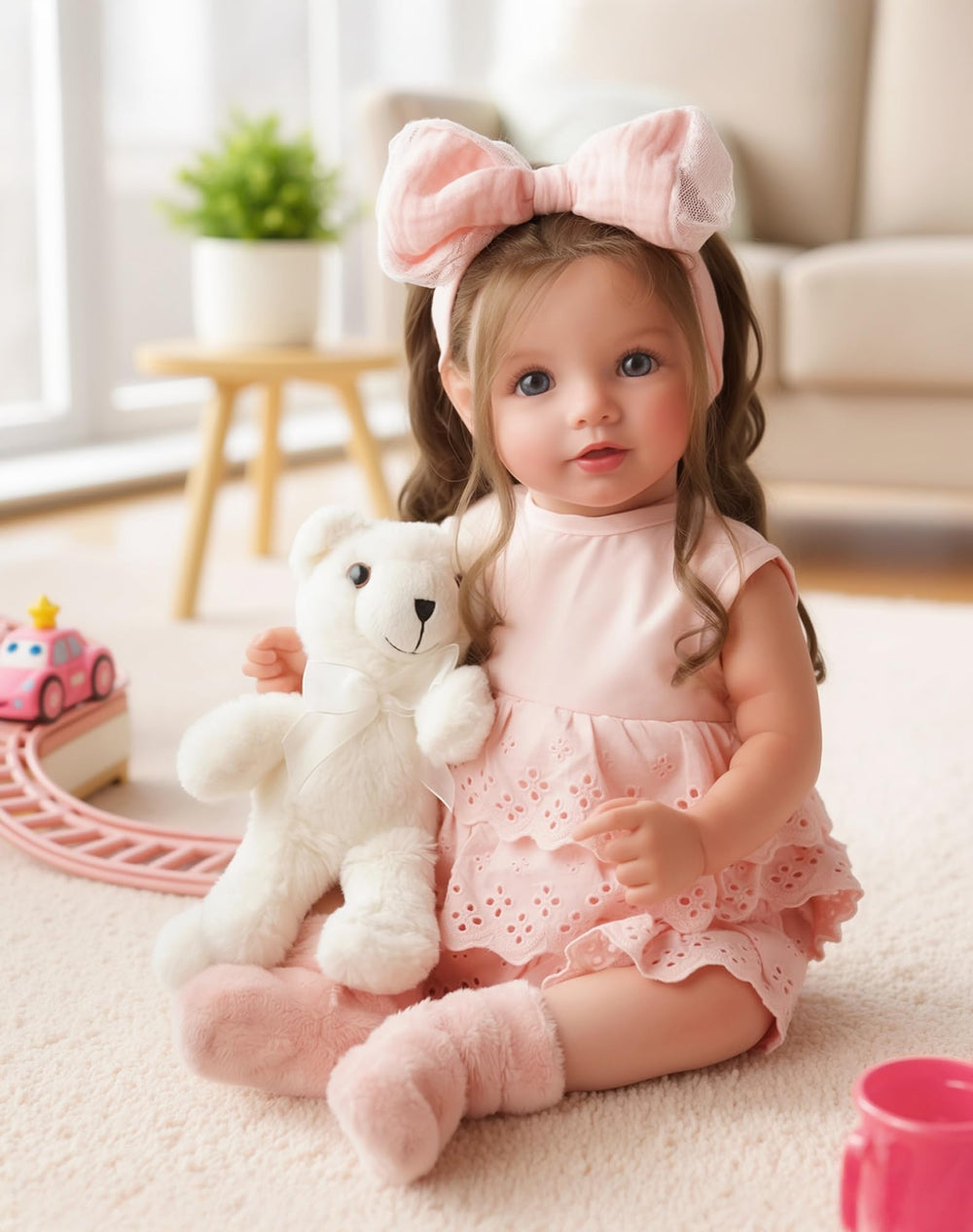 BABESIDE Dara gift box includes accessories for nurturing play