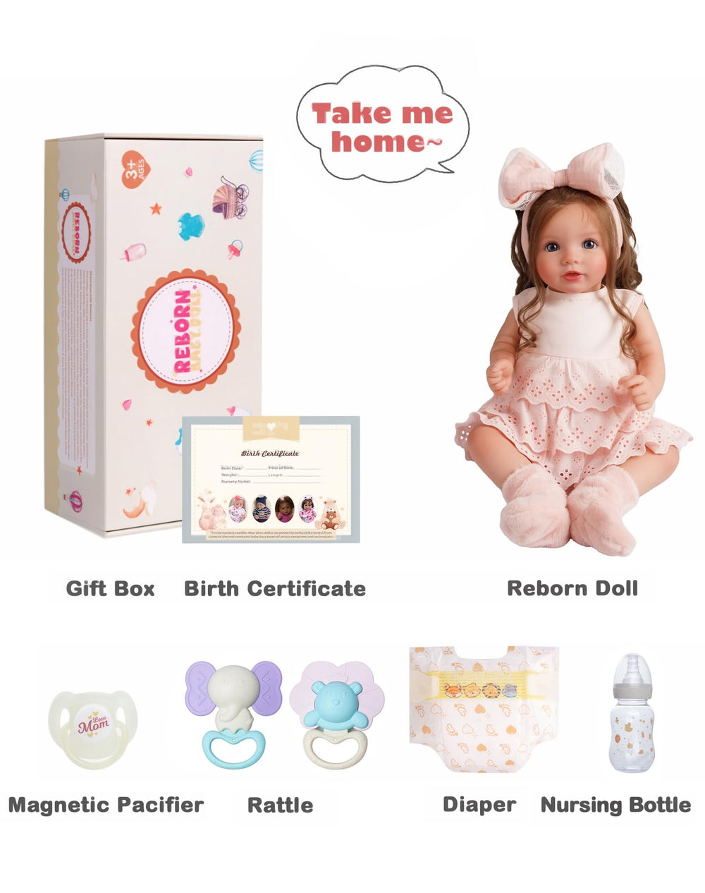 BABESIDE Dara newborn clothing fits the 20-inch doll for authentic styling