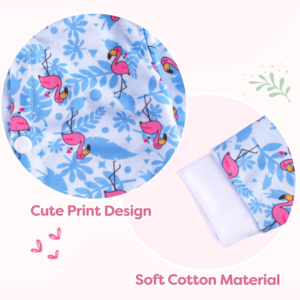 BABESIDE floral romper design adds colorful detail to pretend play.