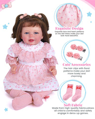 BABESIDE pink diaper accessory, quick-change realism for reborn dolls