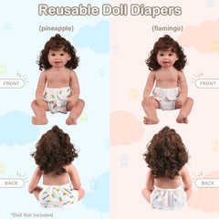 BABESIDE soft-material close-up doll diaper, gentle feel for reborn dolls.