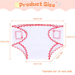 Reusable and washable BABESIDE doll diapers made from durable materials
