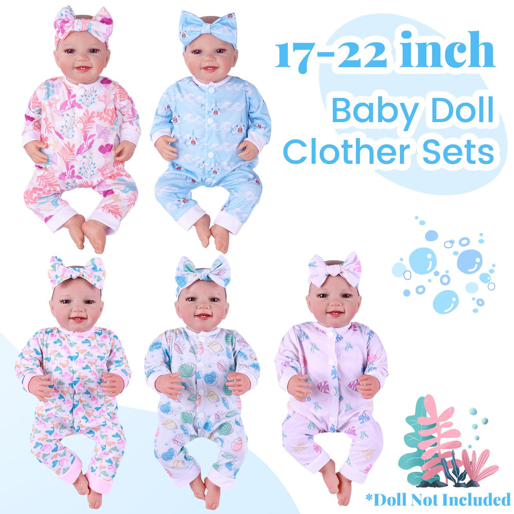 BABESIDE headband included for complete outfits on 17-22 inch reborn dolls.
