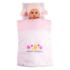 BABESIDE two-piece set elevates tiny doll bedroom aesthetics.