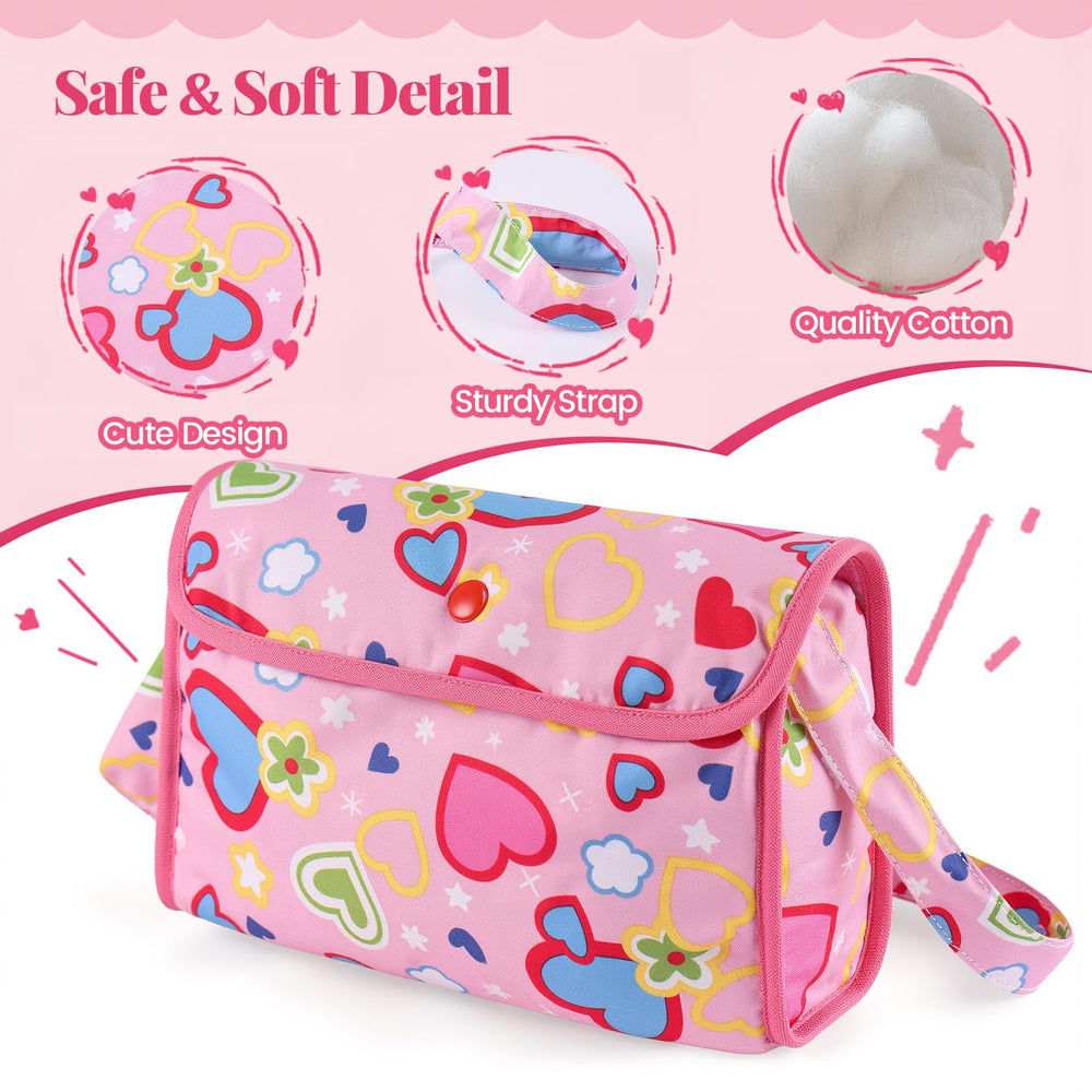 BABESIDE foldable changing mat for compact storage and quick changes