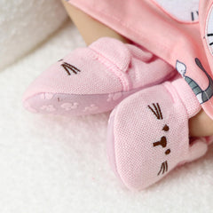 BABESIDE gift-ready packaging for pink doll shoes
