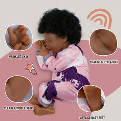 BABESIDE hand-rooted curls capture natural hair texture for adorable realism