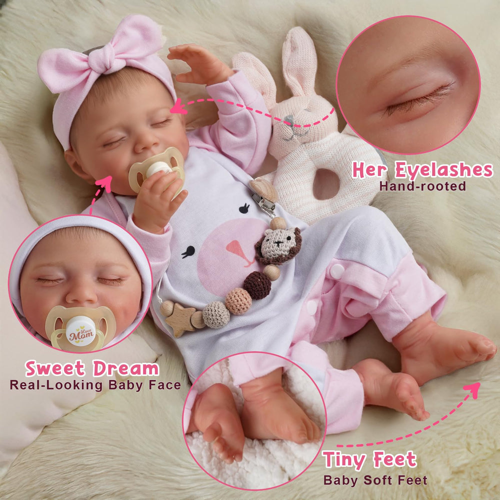 BABESIDE doll care instructions, easy wipe clean to stay pristine.