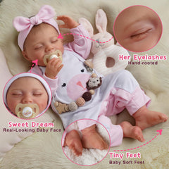 BABESIDE doll care instructions, easy wipe clean to stay pristine.