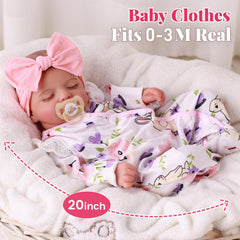 BABESIDE soft cotton body supports gentle hugs