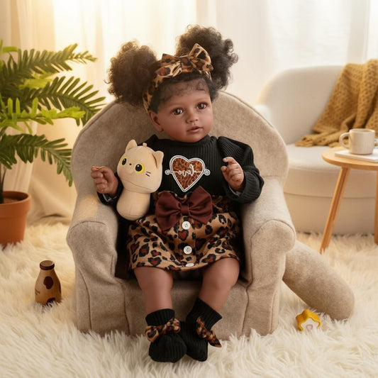 Babeside lifelike reborn doll face with soft expression for pretend play.