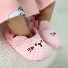 BABESIDE machine-washable pink doll shoes for everyday play