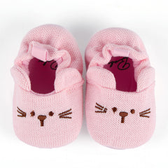 BABESIDE pink paw-pattern baby doll shoes for 20-26 inch dolls, perfect fit