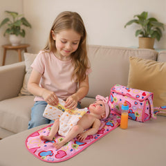 BABESIDE portable doll diaper bag for travel-ready caregiving play