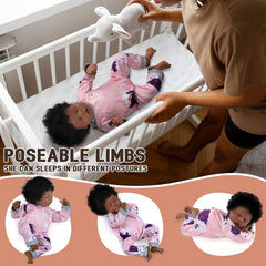 BABESIDE realistic vinyl limbs add flexible movement and convincing baby touch