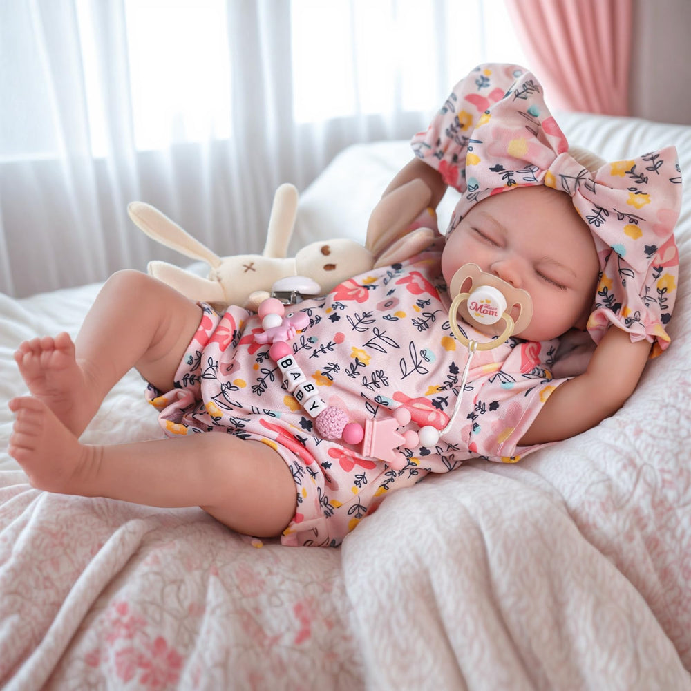 BABESIDE Skylar sleeping face invites tender bedtime cuddles.