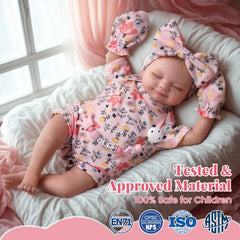 BABESIDE Skylar pink outfit with bow headband for dress-up play.