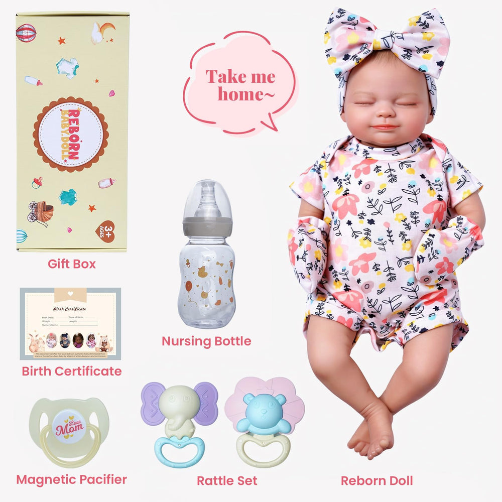 BABESIDE Skylar 17-inch size fits newborn outfits and accessories.