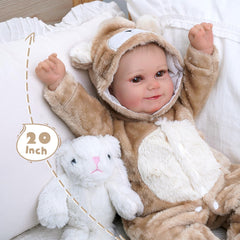 BABESIDE soft, safe fabric supports gentle handling by little hands.