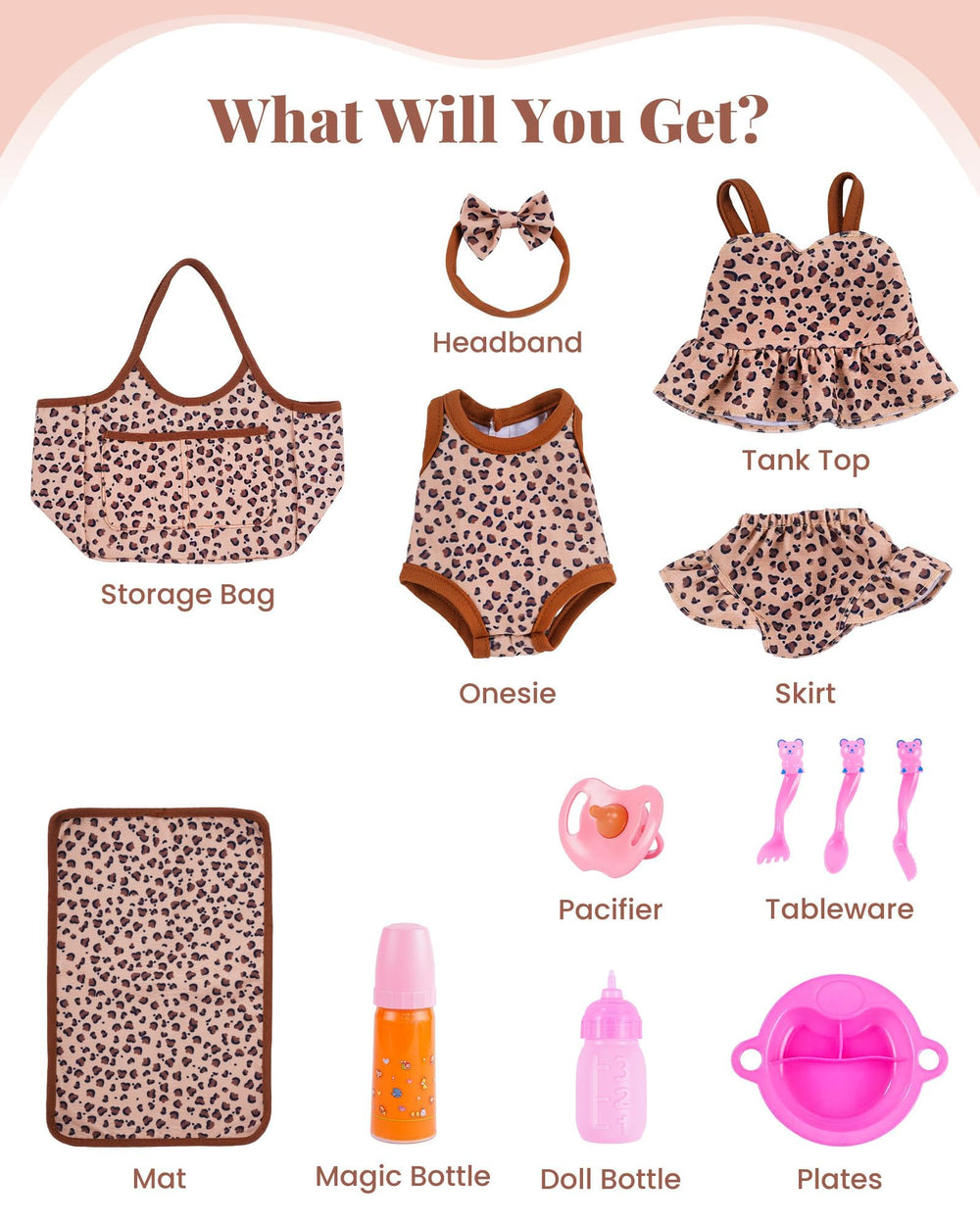 BABESIDE stylish tote bag to carry dolls and accessories on the go.