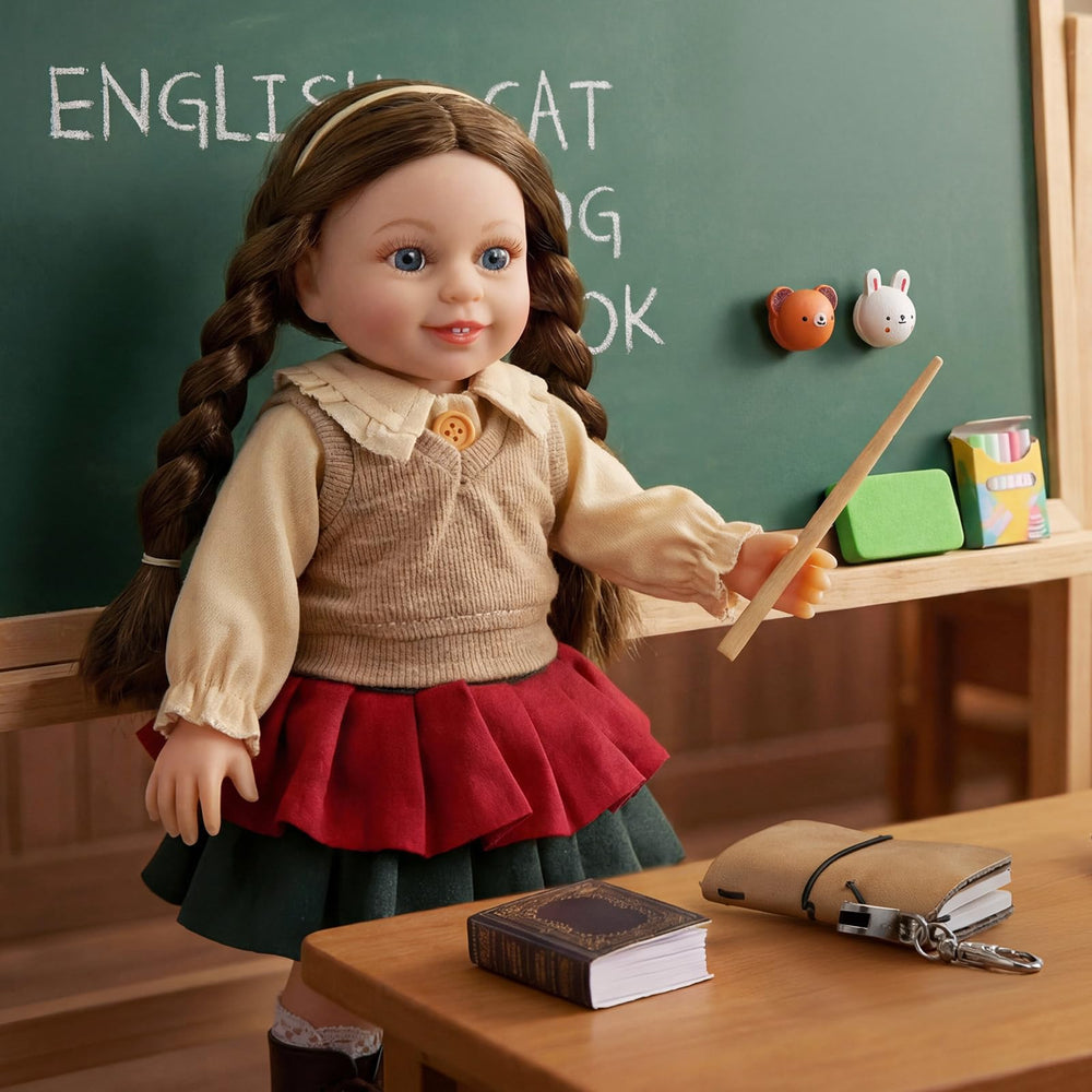BABESIDE teacher doll with classroom essentials, sparks pretend teaching and creative lesson planning