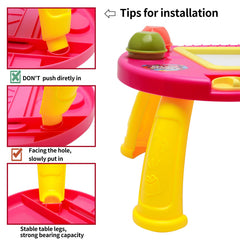 BABLOCVID drawing-table offers upright, angled, or flat positions for better posture.